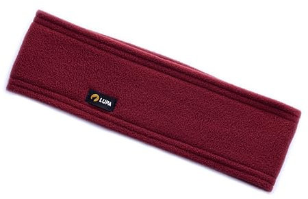 Lupa Handmade Unisex Dreilagiges Micro-Fleece-Stirnband – Stirnband-Ohrenwärmer – Ohrenwärmer für Damen und Herren – Ohrenabdeckung (Burgundy New)
