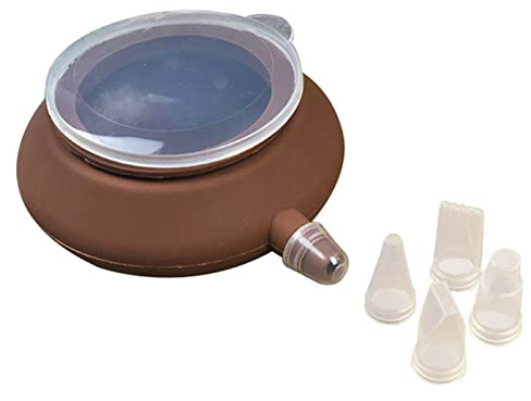 Molde de silicona para hornear macarrones, dispensador de mantequilla, utensilios para hornear, decoración de pastelería, crema, tuberías con 5 boquillas