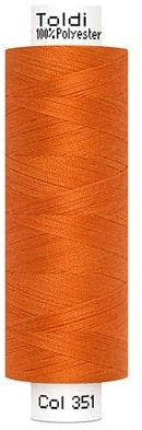 Stofftreff Santi Nähgarn TOLDI Nähgarn á 500m - Allesnäher Garn No.120 Hochwertiges Universalnähgarn (Orange)