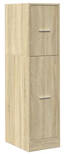 vidaXL Armoire d'apothicaire chêne Sonoma 30x41x118 cm Bois ingénierie, Coffre d'apothicaire, Meuble d'apothicaire, Coffre à tiroirs d'apothicaire