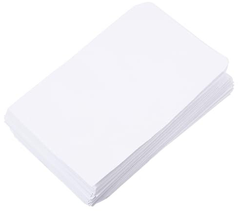KALLORY 100St Postsack geldumschläge umschlag die organizer portemonnaie brieftasche leere Umschläge Briefumschläge Foto-Aufbewahrungstasche Karten, die Umschläge einwickeln Papier Weiß