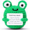 Kabwea front crocheted frog, gift, lucky charm, lucky charm exam, get well soon, gift, encouragement, encouragement, encouragement gift
