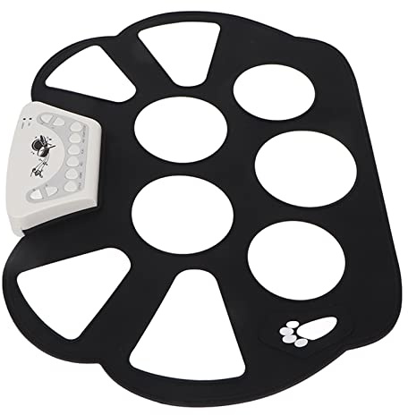 Roll-Up-Drum-Pad, Faltbares Elektronisches Schlagzeug-Set mit 9 Pads und 2 Fußpedalen für (W758)