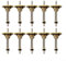 Sumsoctober 10 Pack Gas Boiler Water Connection Thimble Valve 10 Or 12Mm For Water Heater Systems,Gas Boiler Faucet Connecting Rod, Water Heater Thimble Nut, Gas Accessories(10mm)