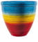 Round Plastic Plant Pot 33cm,13inch Rainbow Effect 16L Garden Indoor Outdoor Planter Cover Drainage Holes, Weather, Frost Proof (1)