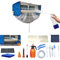 Kikepilm Kit Limpieza Aire Acondicionado Bolsa Split (Paneles Laterales Mejorados),Espacio Extra Bolsa De Limpieza Para Aire Acondicionado (azul y blanco, pequeño, 18 unidades)