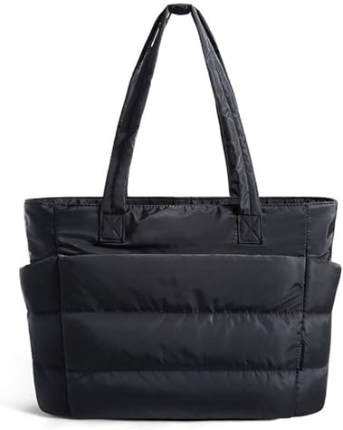 TAKONE Puffer Tasche Damen - 20 Zoll Leichte Puffy Tote Bag Mit Schultergurt, Große Fächer Für Arbeit, Reisen, Shopping