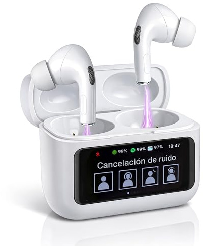 VIPA - Auriculares Traductor en Tiempo Real con IA - Traductor Instantáneo de Voz en 164 Idiomas - Dispositivo traductor 3 en 1 con Estuche de Carga para Viajes/Negocios/Aprendizaje.