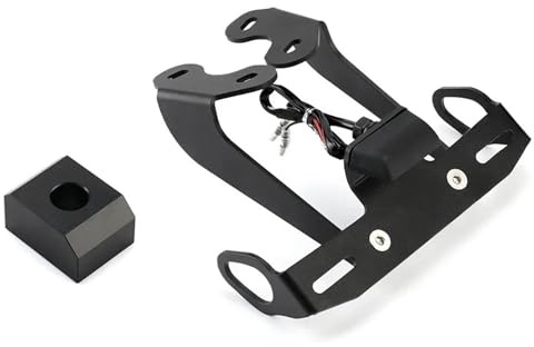 Nummernschild Rahmen Passend für Yamaha MT-09/SP FZ-09 2017-2020 Motorrad-Kennzeichenhalter LED-Licht Heck ordentlich Fender Eliminator(License Plate Holder)