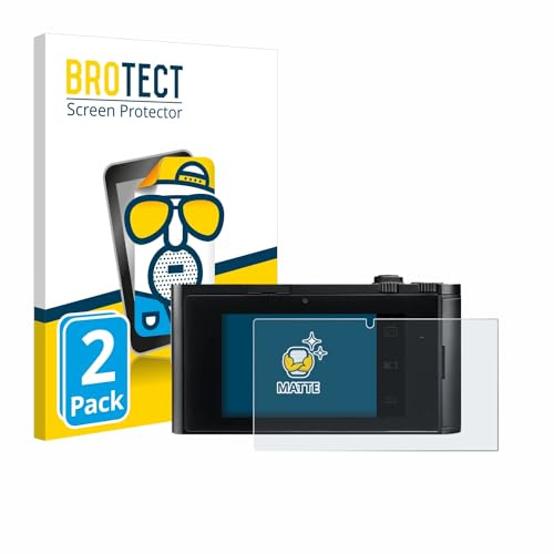 BROTECT Schutzfolie für Leica TL2 | 2 Stück Entspiegelnder Displayschutz Made in Germany Matte Displayschutz-Folie Anti-Reflex Anti-Fingerprint Einfache Montage