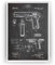 Colt 45 1911 Handfeuerwaffe Patent Poster - Gun Jahrgang Drucke Drucken Bild Kunst Geschenke Zum Männer Frau Entwurf Dekor Vintage Art Gifts Blueprint - Rahmen Nicht Enthalten