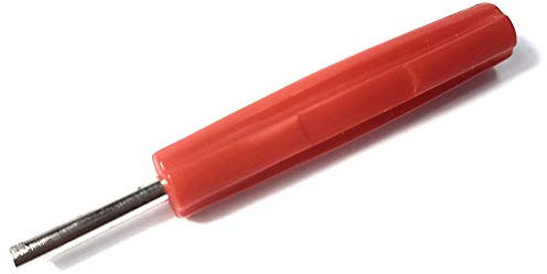 Felgenfactory, avvitatore per valvole, inserto per chiave per la rimozione di pneumatici per auto, strumento per riparazioni, cacciavite, rosso