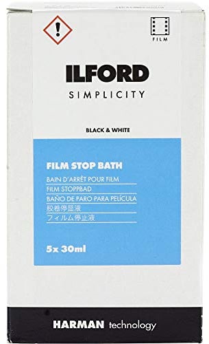 Ilford Simplicity Stop Bath, 30mL Sachet, 5-Pack