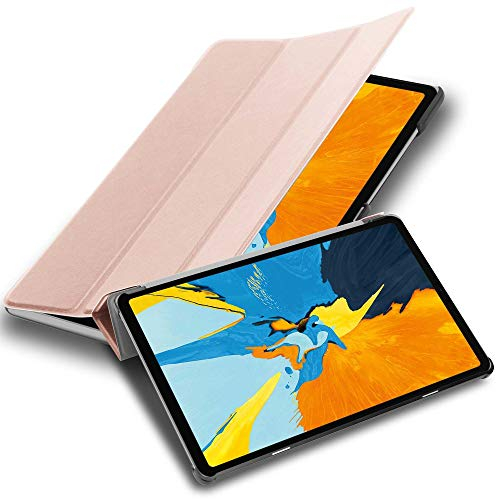 Cadorabo Custodia Tablet per Apple iPad Pro 11 2018 in ORO ROSA PASTELLO – Copertura Protettiva Molto Sottile di Similpelle in Stile Libro CON Auto Wake Up e Funzione Stand