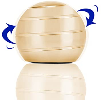 CaLeQi Bureau Cinétique Jouet Bureau Spinner Ball en Métal Gyroscope avec Illusion Optique pour Soulager Le Stress Inspirer La Créativité Intérieure (Golden, Diamètre: 45 mm)
