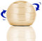 CaLeQi Bureau Cinétique Jouet Bureau Spinner Ball en Métal Gyroscope avec Illusion Optique pour Soulager Le Stress Inspirer La Créativité Intérieure (Golden, Diamètre: 45 mm)