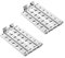 DcYourHome Edelstahl-Heizplatten für Lynx Gasgrill-Modelle, 41,6 x 24,9 cm, Brikett-Grill, Hitzeschild, Ersatzteile für Lynx L27, 36,36F, 48, LBQ27RE, L54R (2 Stück)