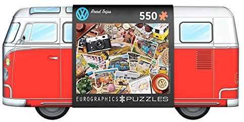 EuroGraphics VW Road Trips 550-Piece Puzzle in Collectible Tin with Poster