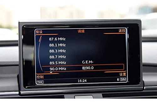 CarWorld Für Audi A6 C7 / A7 2012-2018 nur 8-Zoll-Bildschirm GPS-Navigation Hartglas-Displayschutzfolie Schutzfolie montieren