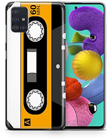 König Design Handyhülle kompatibel mit Samsung Galaxy S21 Ultra Silikon Case Hülle Sturzsichere Back-Cover Handyhülle Retro Kassette
