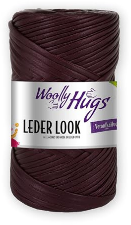 PRO LANA Woolly Hugs Leder Look 38 - Burgund