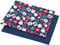 1buy3 Duo-Set Jersey Stoff Gemustert zum nähen | 92% Baumwolle, 8% Elasthan | Kinderstoff | Baumwolljersey | Muster: Obst dunkelblau + Dunkelblau |2 x 50cm x 160cm | Grundpreis je m² = 9,36