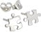 Sterling Silver Puzzle Stud Earrings