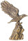 Milisten Vintage Decor Vintage Decor Messing Adler Statue Miniatur Adler Figur Adler mit Spread Flügeln Statue Mini Vogel Skulptur für Home Decor Feng Shui und spirituelle Auto Auto