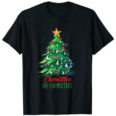 Oh Chemistree Lustiger Weihnachtsbaum Chemie Chemiker T-Shirt