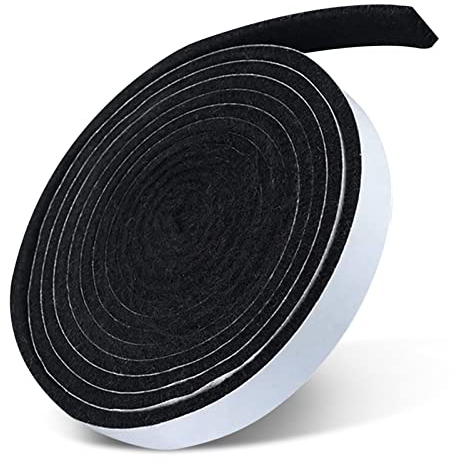 Carkio Joints de fumoir, joint de barbecue haute température, joint en feutre, joint résistant au feu pour fumeurs, couvercle de barbecue, 3/4 x 1/8, 15 pieds
