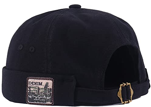 Unisexe Bonnet Docker en Coton - Casquette sans Visière pour Homme Femme - Bonnet de Marin