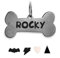 316 Acier Inoxydable de Qualité Chirurgicale Porte-adresse pour Médaille Chat Chien Identification Collier Nom Accessoires la Paque Signalétique D'animal de Compagnie Personnalisées Os