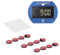 WHFGSOM 12 Stück Klebepad doppelseitige Klebende Pad kompatibel mit Needit Park Lite 1411/Park Lite One Auto Parkscheibe (Klebepads und Reinigungstuch Set)
