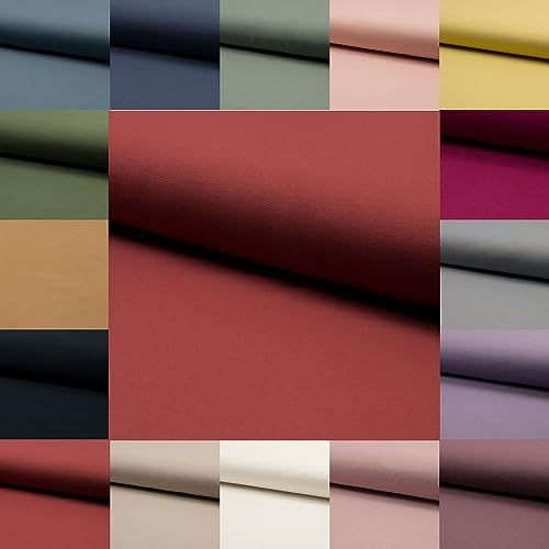Einfarbiger Bio-Baumwolljersey Meterware – uni – trendige Farben – 95 % Bio-Baumwolle, 5% Elasthan – Öko-Tex Standard 100 – 150 cm breit - ab 50 cm (terra)