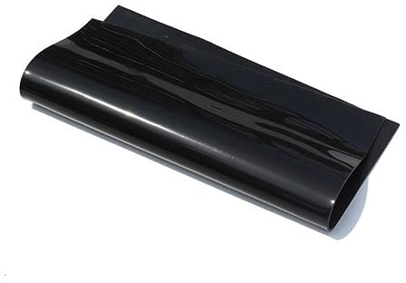 Foglio di gomma siliconica rosso/nero da 1 mm/2 mm Foglio di silicone nero 250X250 mm, Gomma opaca, Rivestimento in silicone per resistenza al calore-1 mm-Nero