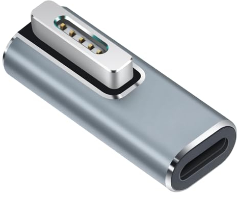 FayTun USB C Magnet Adapter für MacBook Pro/Air - USB C zu Magnetische T-Spitze für MacBook Pro/Air nach 2012 PD 45W-100W Ladegerät,USB C zu Magnetic T-Spitze Konverter - Magsafe 2, 100W C-zu-C Kabel