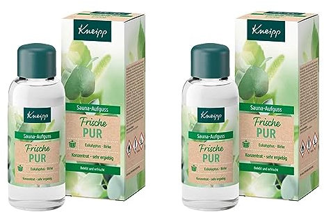 Kneipp Sauna-Aufguss Frische Pur, Eukalyptus & Birke, belebt und erfrischt, 100 ml (2er Pack)