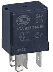 HELLA Relais, Arbeitsstrom - 24V - 4-polig - Schließer - 4RA 933 714-641