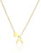 HSWYFCJY Halskette Damen Gold Kette mit Buchstabe A 316L Edelstahl Namenskette mit Herz Anhänger Verstellbar Initialen Halskette Personalisierte Schmuck Geschenke für Frauen Mädchen 45+5cm