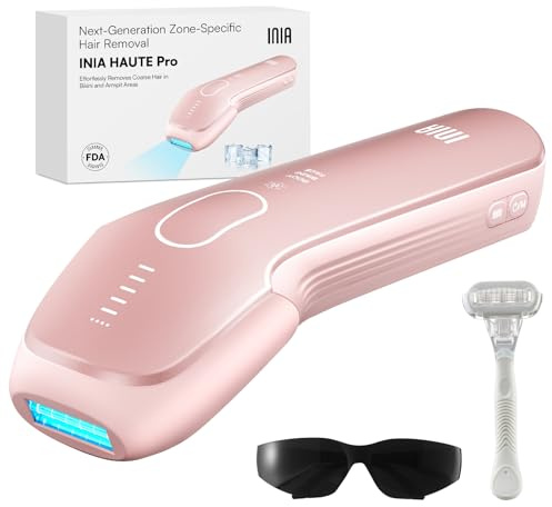INIA HAUTE Pro Laser Hair Removal with Ice-Cooling Care for Women and Men