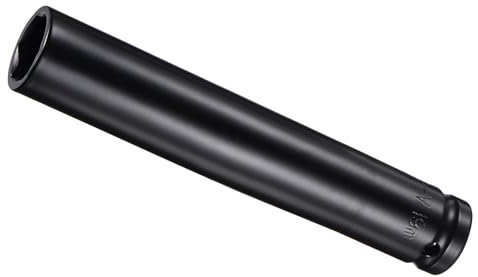 CoCud Tiefenwirkung Steckschlüssel, 1/2 Antrieb 19mm Steckschlüssel, CR-V Stahl abgerundetes Ecken-Design 6-Punkt Tiefenwirkung Steckschlüssel-(Anwendungenen: für Schraubmontage)