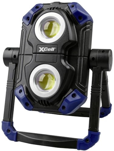 XCell Worklight Twin aufladbar (L x B x H 135 x 185 x 75 mm, Gewicht 320 g, Kunststoff, 1100 Lumen, 4-5 h Ladezeit, 50 m Leuchtweite, inkl. 1 x USB-C-Kabel) 149480