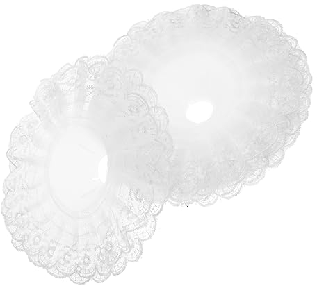 CORHAD 4Stücke Brautstrauß Halter Kragen aus Spitze Hochzeits Blumenhalter Dekoration Künstlicher Bouquet Halter für Brautstrauß DIY Handblumenhalter Kragen