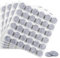 moinkerin 144 Stücke Filzgleiter Selbstklebend 15mm filzgleiter für stühle 5mm Dicke Möbel Filzgleiter für Möbelfüße Stuhlbeine, Hartholzböden (Grau, 15mm)