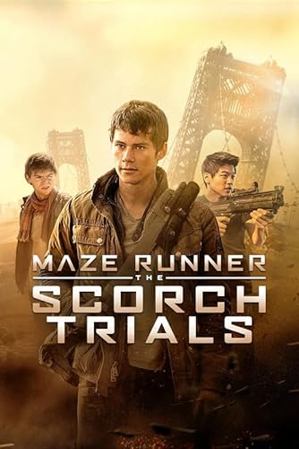 Poster Maze Runner The Scorch Trials, A5, Wandkunst, Heimdekoration, Filmposter, Leinwand, Film, Kino, Retro, Vintage, Kult, klassisch, Nostargic, Saga, moderner Nachdruck, wir drucken jedes Poster