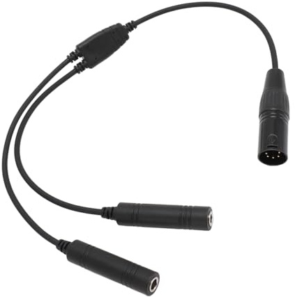GA-Doppelstecker auf XLR-Headset-Adapter für Luftfahrt-Headsets, GA-Doppelstecker auf 5-Pin-XLR-Headset-Adapter für die Meisten Luftfahrt-Headsets