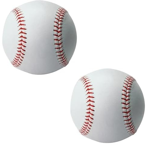 WanderGo Standard 9-Inch Baseball, One Soft And One Hard Two Baseball Ball | Rounders Ball for Practice & Games, for Outdoor Sports for Adult