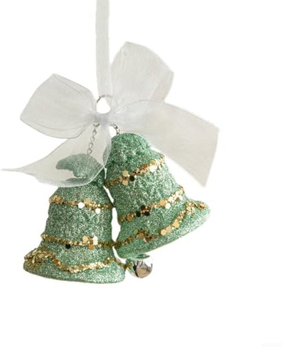 zeroupshop Christbaumkugeln zum Aufhängen (oder 3 x Eiszapfen oder 2 x Tanzmädchen) (Glockenstil)