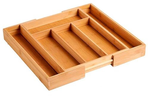 Cubertero bambu 6 huecos extensible colección KINVARA