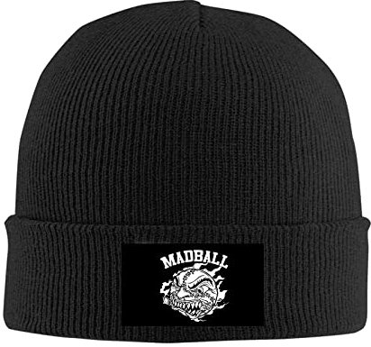 kenwozi Warme Wintermütze mit Madball-Band Freddy Cricien Hardcore Lives Caps, Schwarz, Schwarz , Einheitsgröße